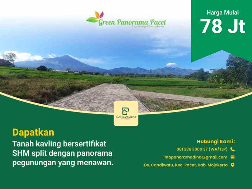 tanah kavling pacet legalitas aman udara sejuk