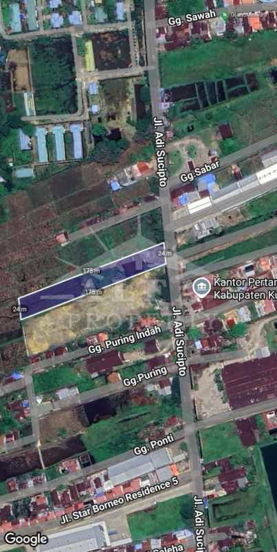 tanah komersial gudang akses kontainer 20ft 40ft