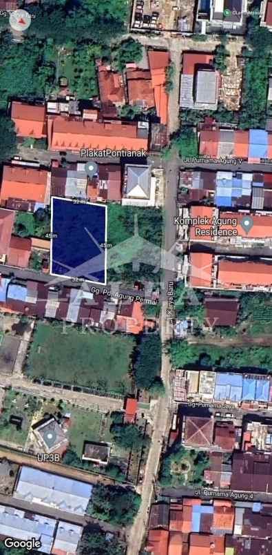 tanah premium cocok untuk kost exclusive kantor rumah