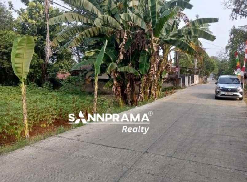 tanah shm kalisureh bogor pinggir jalan indar
