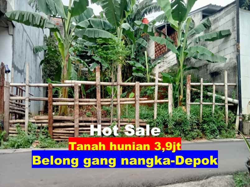 tanah siap bangun 140 m2 dekat jalan nangka cimanggis