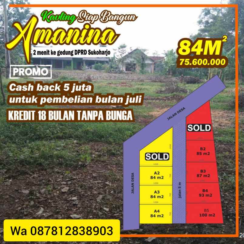 tanah sukoharjo sukoharjo kota