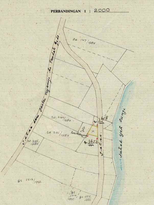 dijual 3 are jl pantai nyanyi beraban kediri tabanan