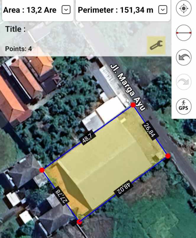 dijual 6 are jl buana kubu gg boni tegal harum depasar