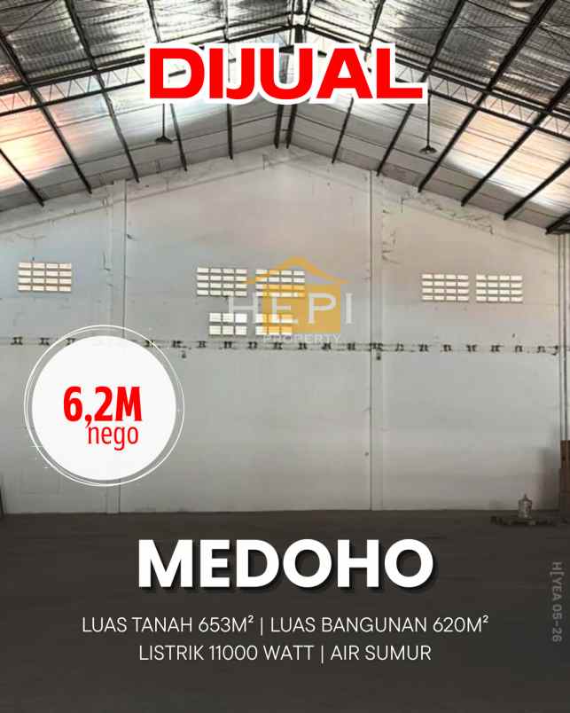 dijual gudang di medoho semarang