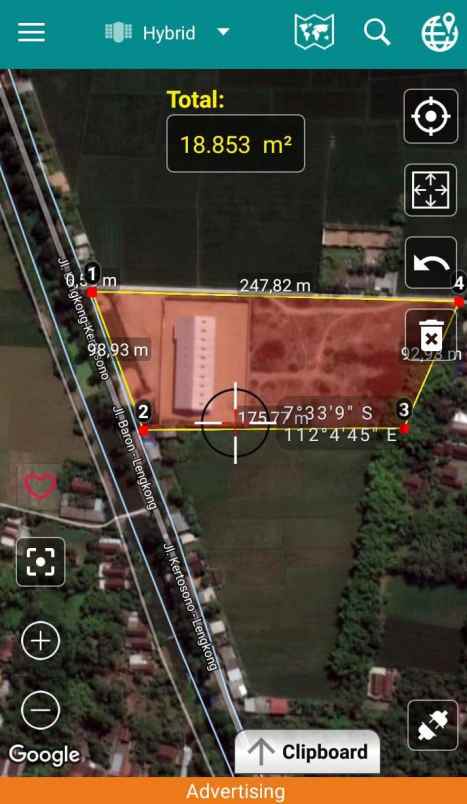 dijual gudang ex pabrik di nganjuk