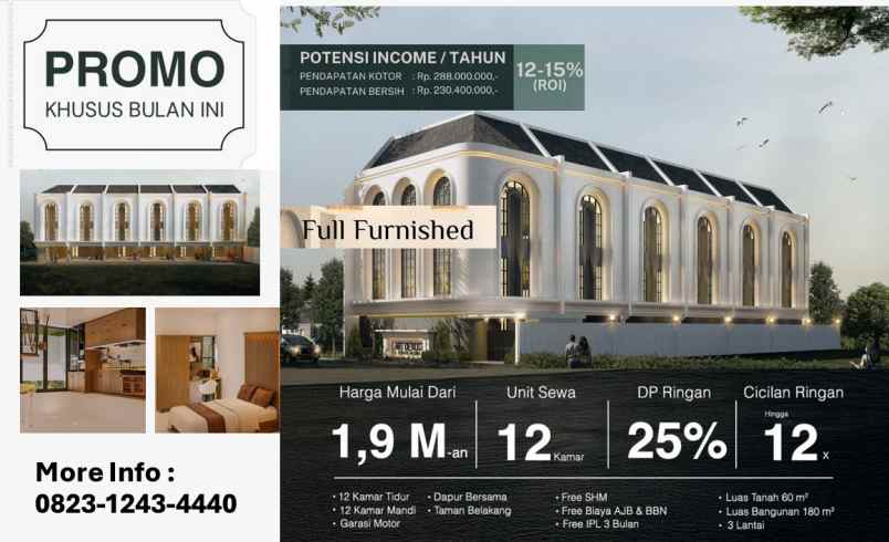 dijual kost jl polisi 1