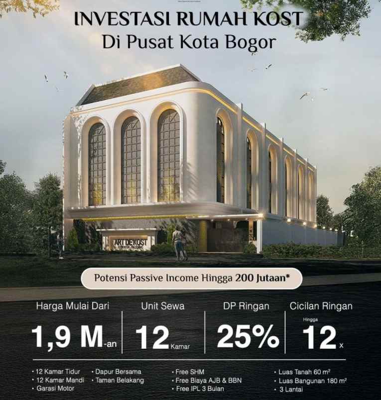 dijual kost paledang bogor tengah