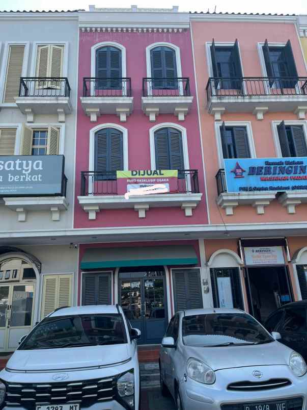 dijual ruko gudang kantor rukan osaka pik2