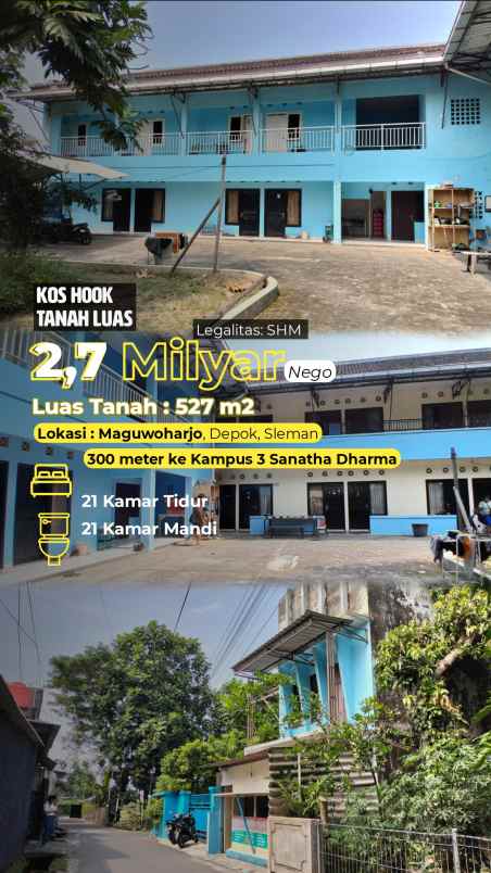 dijual rumah 300 meter kampus sanatha