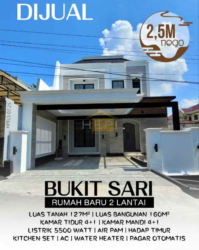 dijual rumah baru 2 lantai di bukit sari semarang
