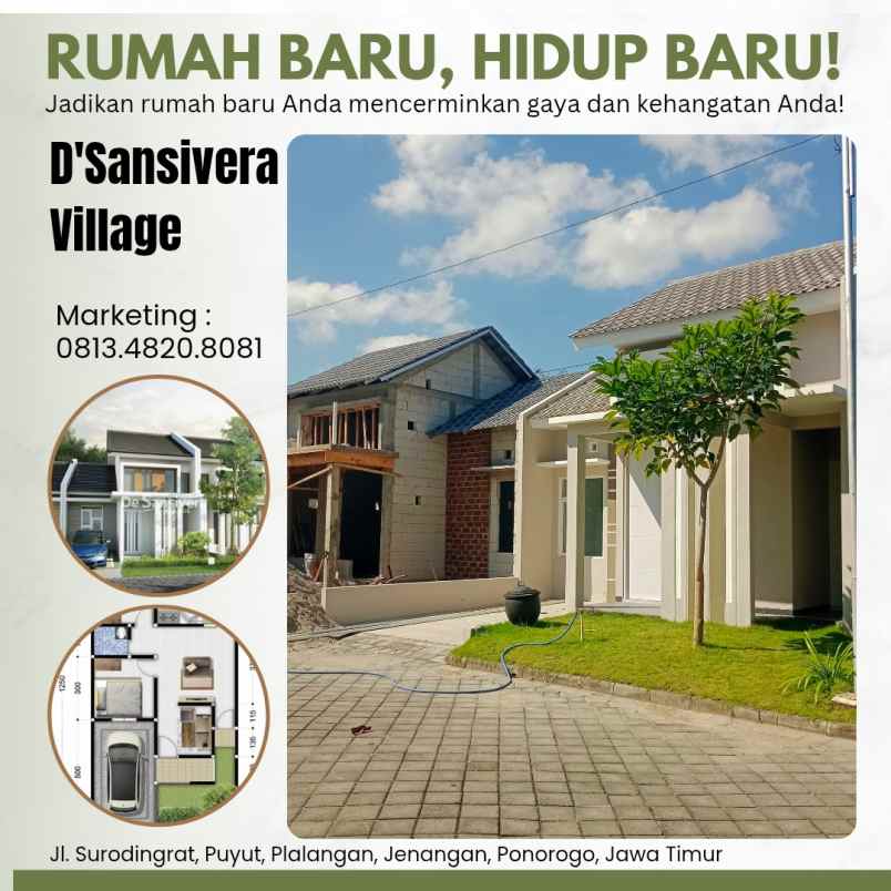 dijual rumah baru syariah ponorogo