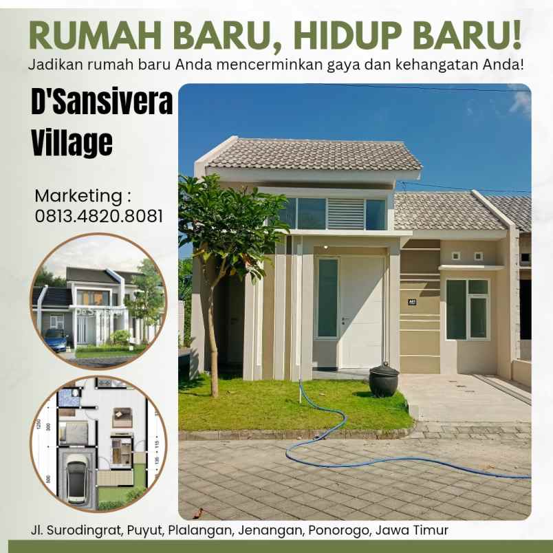 dijual rumah baru syariah ponorogo