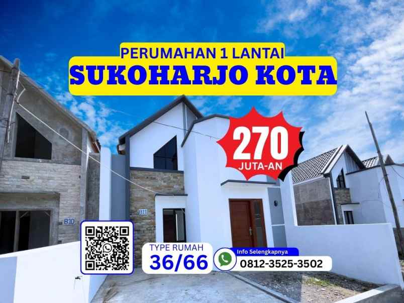 dijual rumah bendosari sukoharjo