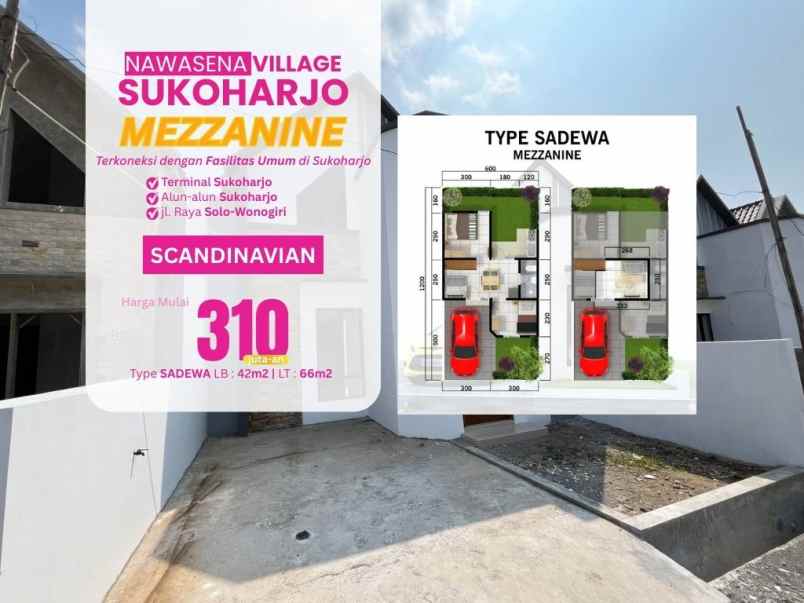 dijual rumah bendosari sukoharjo