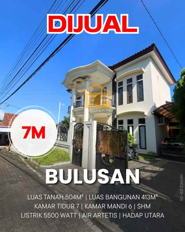 dijual rumah bulusan
