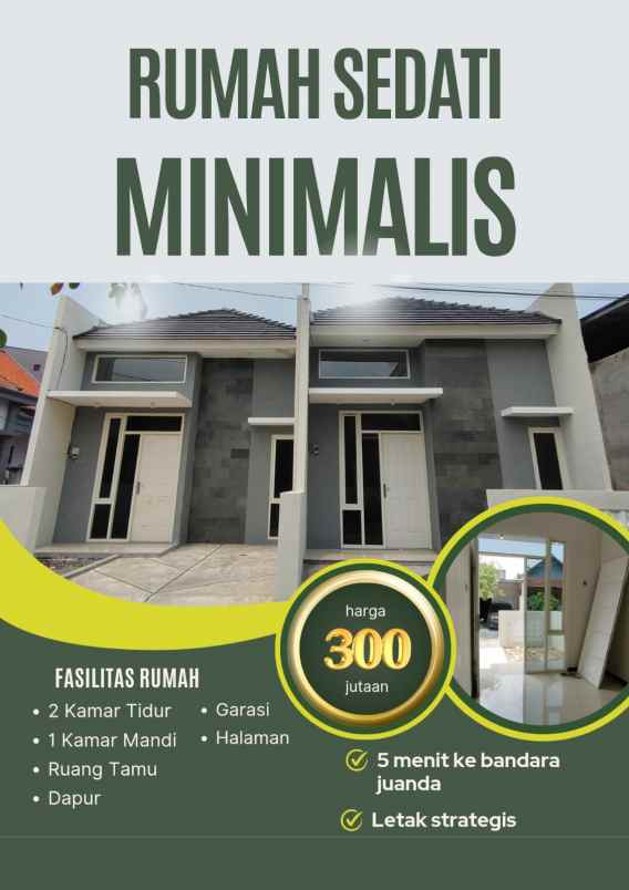 dijual rumah cemandi sedati