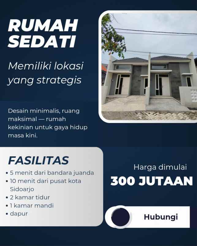 dijual rumah cemandi sedati