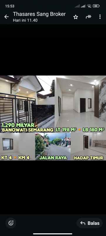 dijual rumah di banowati raya semarang