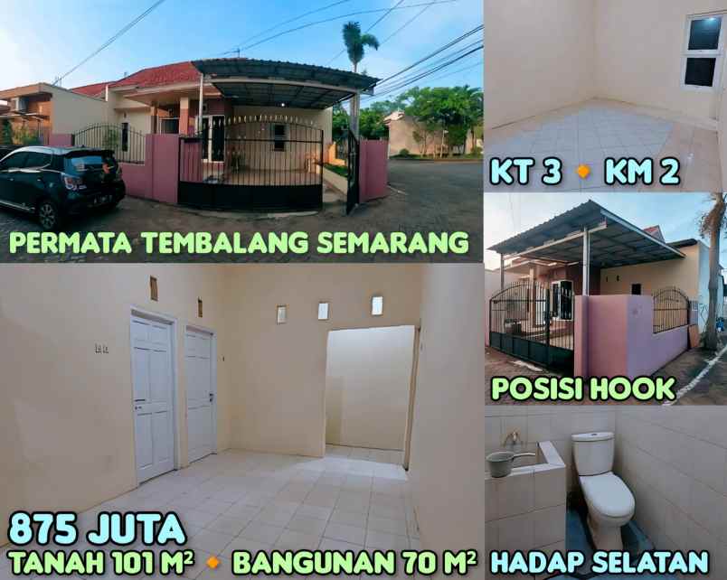 dijual rumah di perum permata tembalang semarang