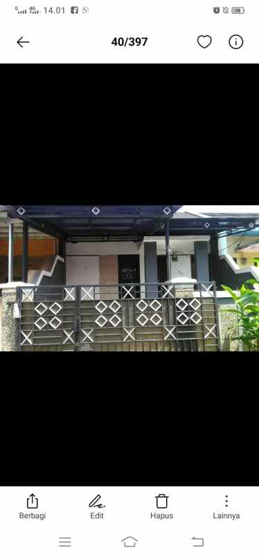 dijual rumah di perumahan pondok gading 3 blok d no 8