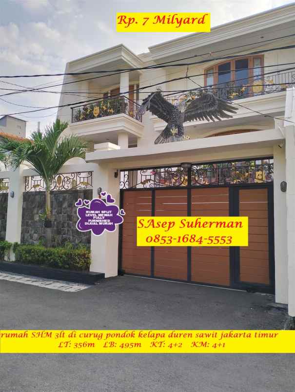 dijual rumah duren sawit pondok kelapa
