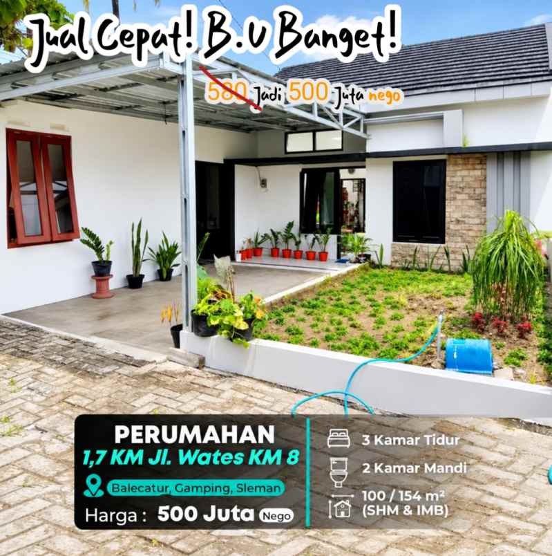 dijual rumah gamping