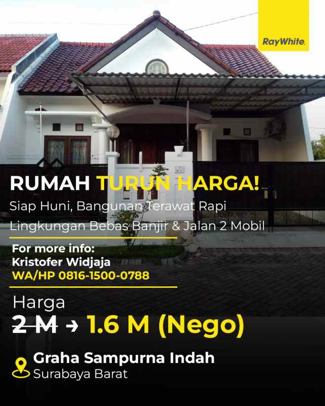dijual rumah graha sampurna indah