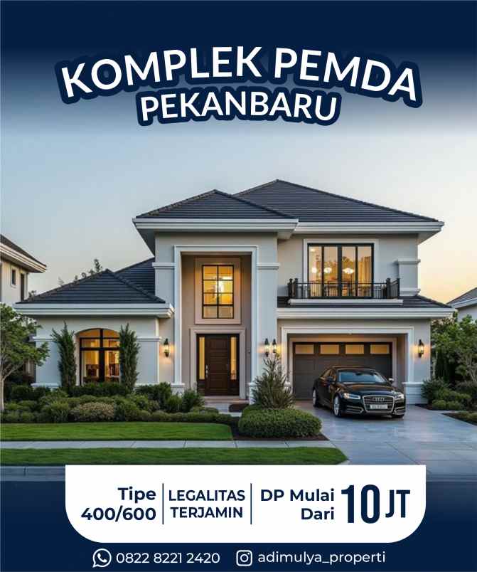 dijual rumah jalan cemara gading pekanbaru