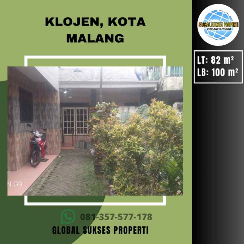 Rumah Luas Bagus Terawat Siap Huni Lokasi Di Klojen Malang