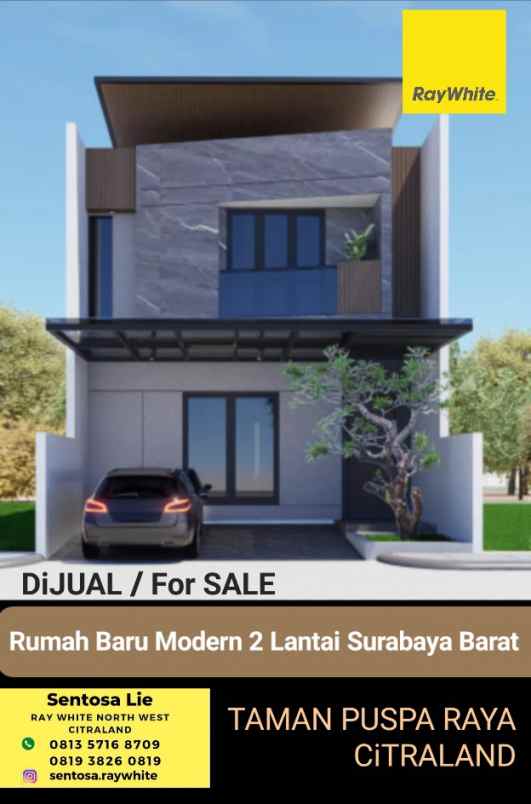 dijual rumah jalan taman puspa raya