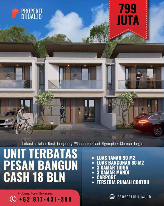 dijual rumah jangkang widodomartani