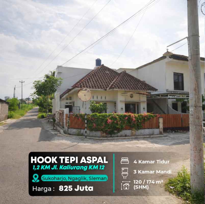 dijual rumah jl kaliurang km 12