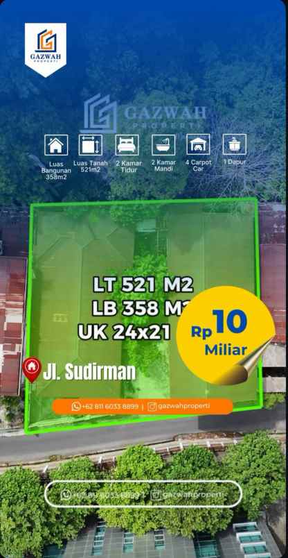 dijual rumah jl katib sultan no 11 kel