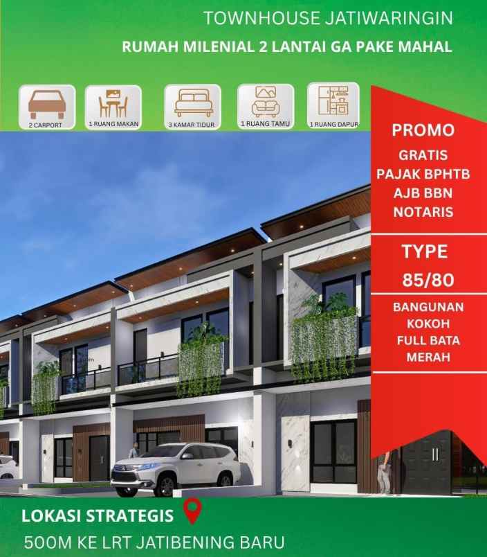 dijual rumah jl masjid jatiwaringin