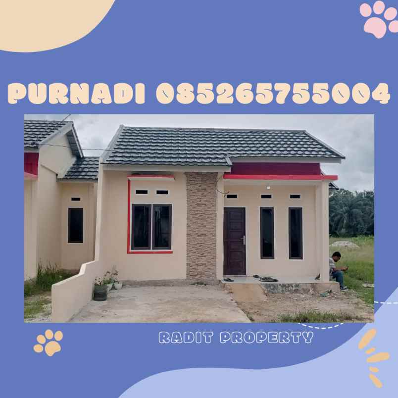dijual rumah jl parit indah pesantren
