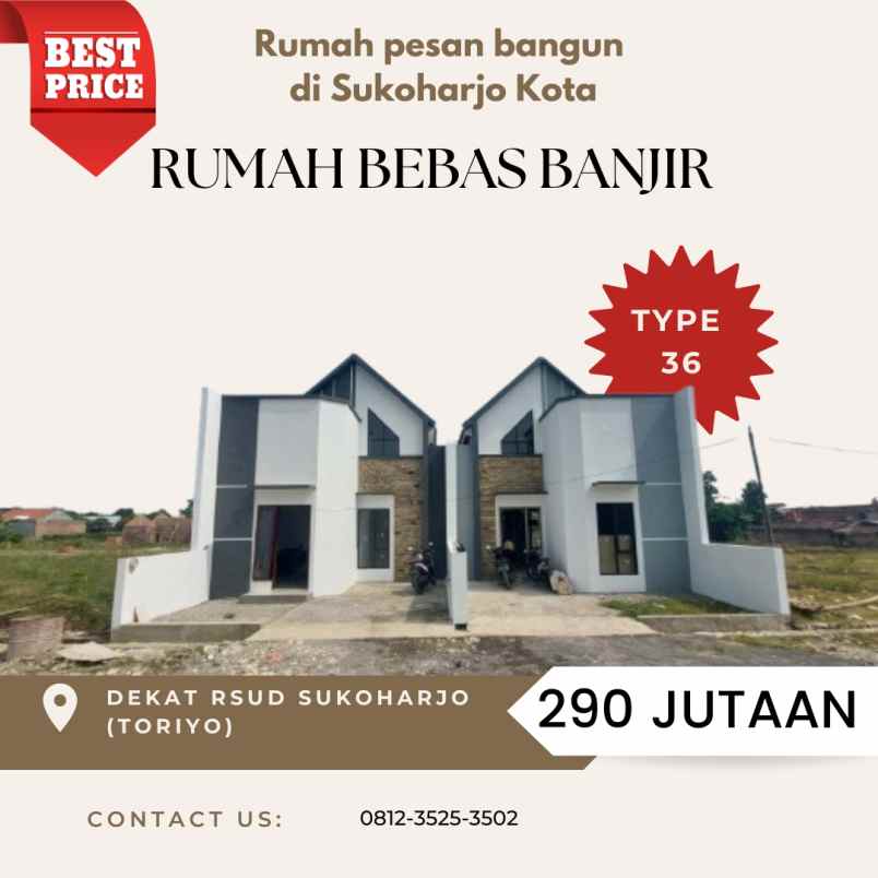 dijual rumah jl toriyo bendosari sukoharjo