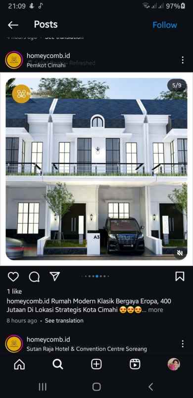 dijual rumah jln cihanjuang rahayu