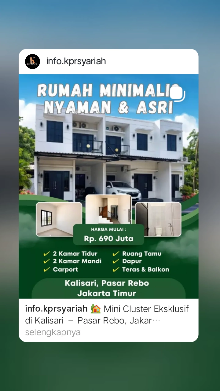 dijual rumah kalisari