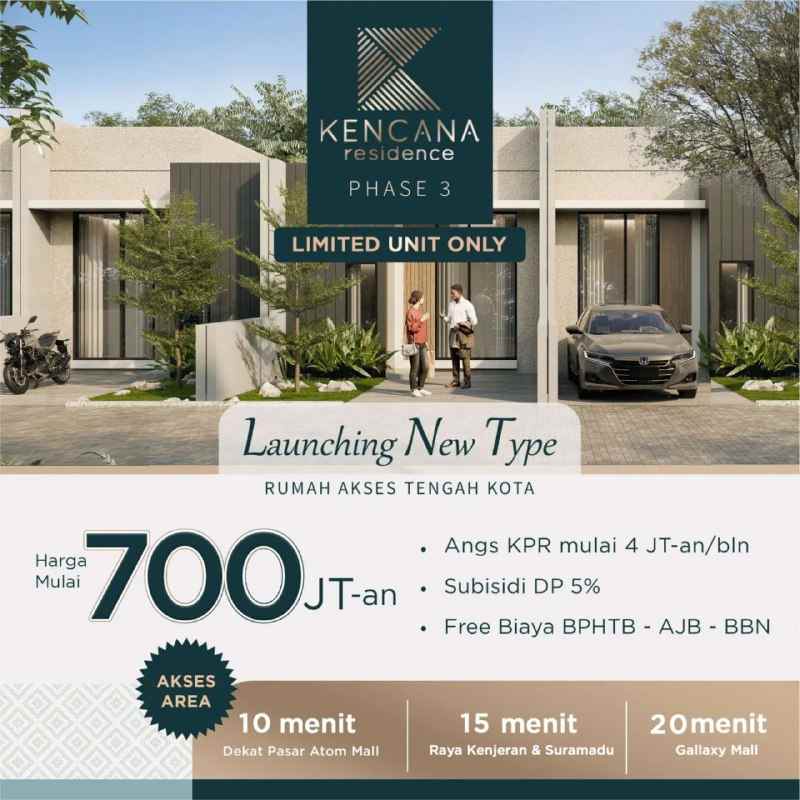dijual rumah kencana residence