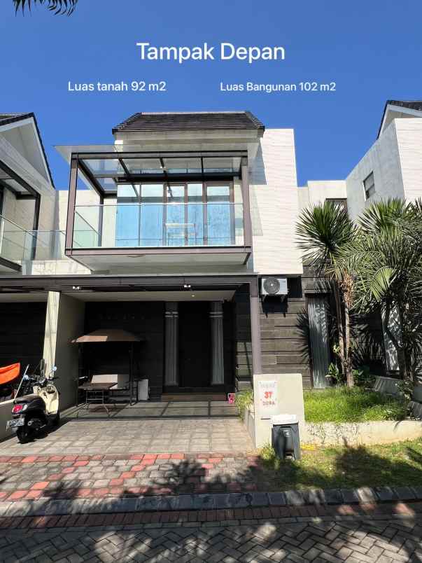 dijual rumah lokasi permata jingga kota malang