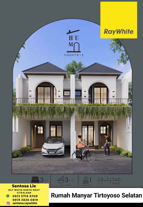 Dijual Rumah Manyar Tirtoyoso Selatan - Surabaya Timur Dekat Sma Petra