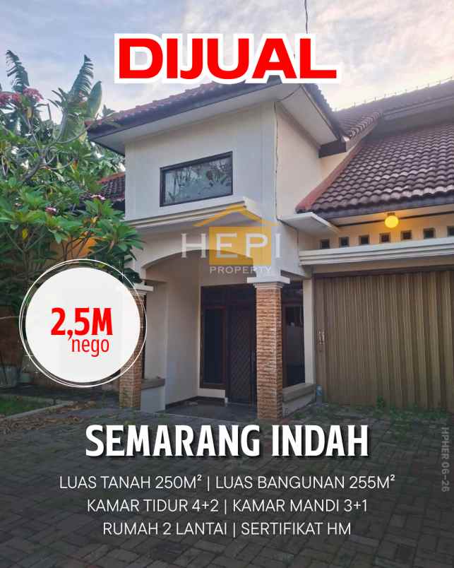 dijual rumah mewah di semarang indah