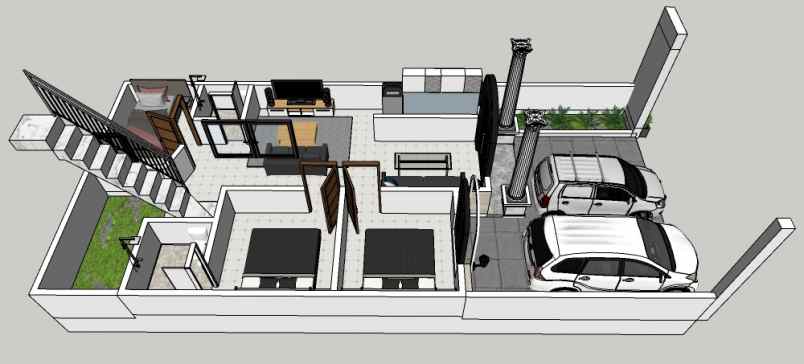 dijual rumah modern classic lokasi sawojajar 1 malang