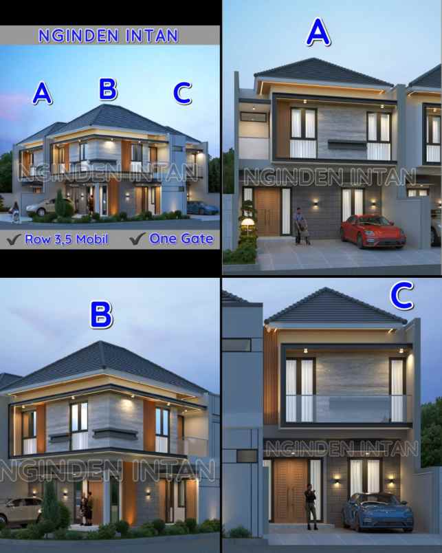 dijual rumah nginden intan