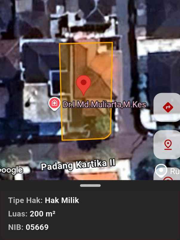 dijual rumah padang kartika