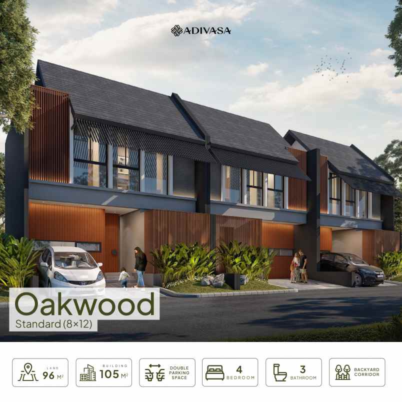 dijual rumah perumahan adivasa jl