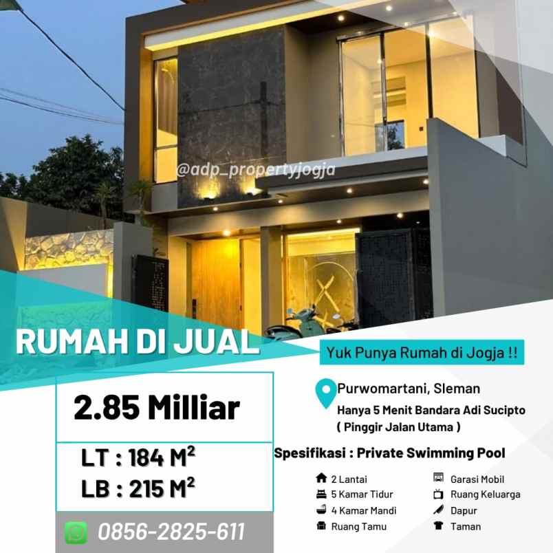dijual rumah purwomartani kalasan sleman