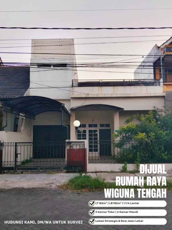 dijual rumah raya wiguna tengah gunung anyar