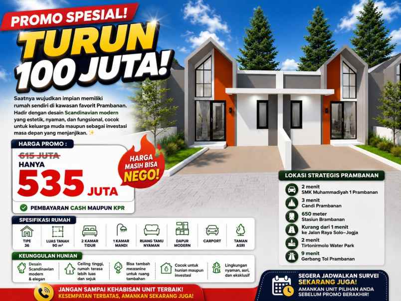 dijual rumah rumah scandinavian kkr 2